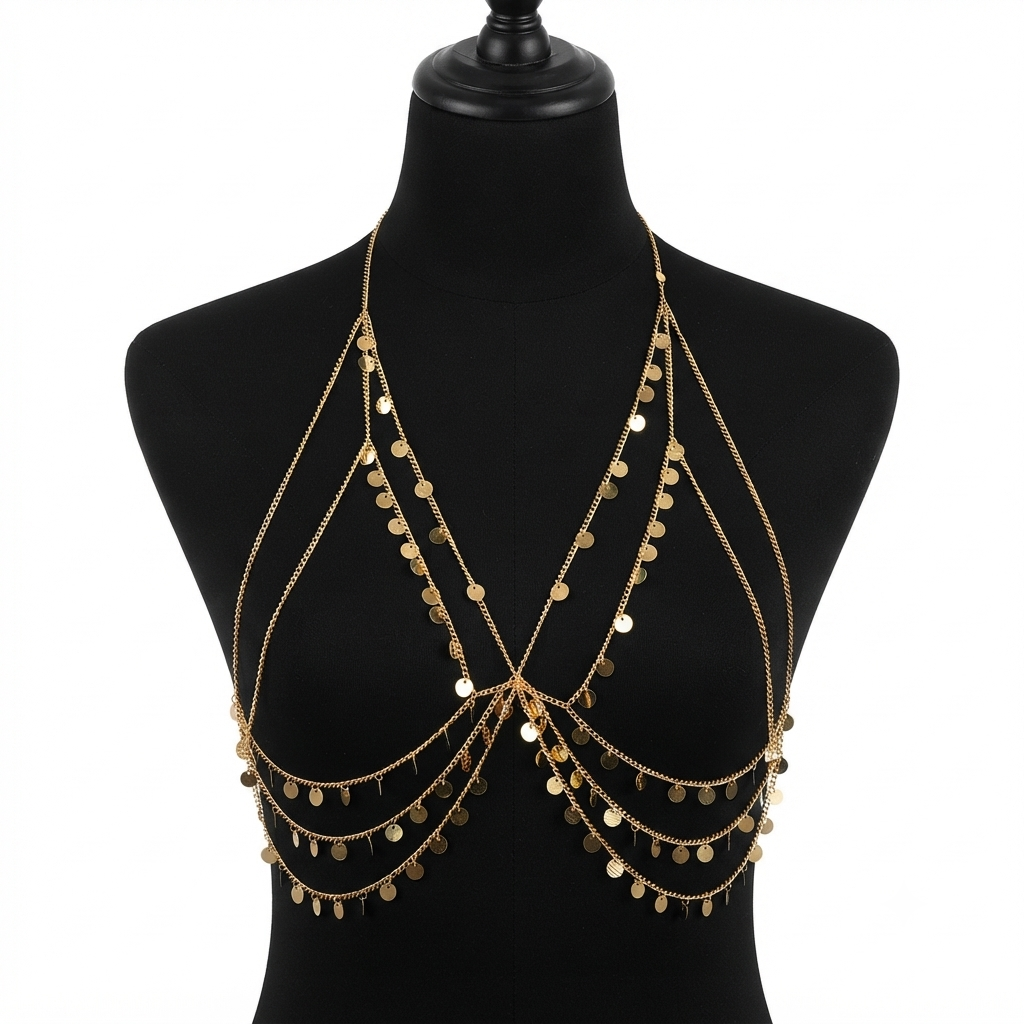 Dainty Crystal Y-Shape Body Necklace