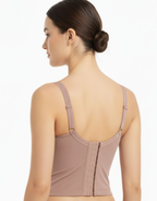 NYXTA WAIST SHAPPING BRA-BRN