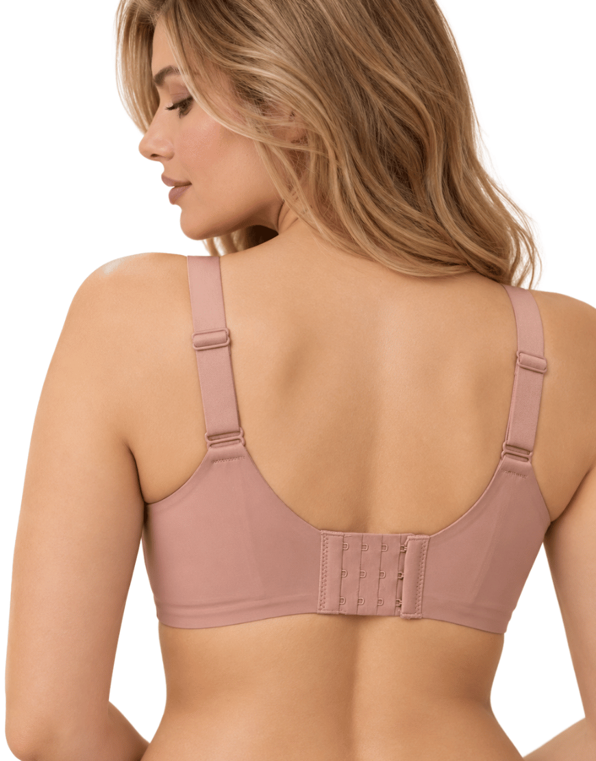 NYXTA LASER CUT LIGHTLY PADDED NON WIRED T SHIRT JELLY BRA -LIGHT BROWN