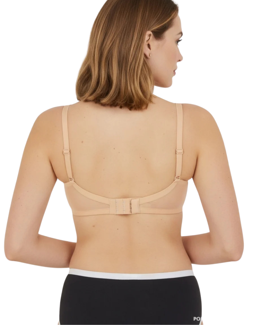 FULL COVERAGE SUPER SUPPORT CUT & SEW CUPS MINIMIZER BRA-TOASTED ALMOND