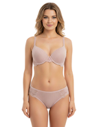 NYXTA LIGHTLY PADDED WIRED BRA SET WITH TOUCH OF LACE-ROSE MAUVE