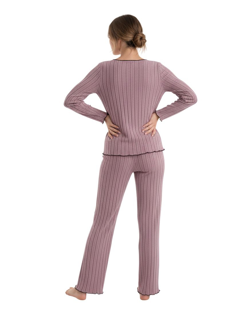 NYXTA V NECK FULL SLEEVS PJ SET -MOVE