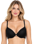 Nyxta Level 2 Push-Up Bra with 3/4 Coverage-Black